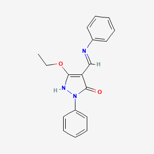 4-(anilinomethylene)-5-ethoxy-2-phenyl-2,4-dihydro-3H-pyrazol-3-one
