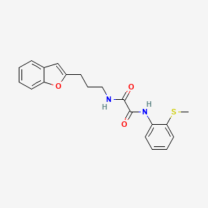 N1-(3-(benzofuran-2-yl)propyl)-N2-(2-(methylthio)phenyl)oxalamide