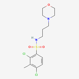 2,4-dichloro-3-methyl-N-(3-morpholin-4-ylpropyl)benzenesulfonamide