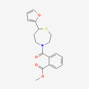 Methyl 2-(7-(furan-2-yl)-1,4-thiazepane-4-carbonyl)benzoate