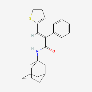 (E)-N-(1-adamantyl)-2-phenyl-3-(2-thienyl)-2-propenamide