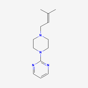 2-[4-(3-Methylbut-2-enyl)piperazin-1-yl]pyrimidine