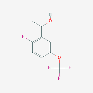 molecular formula C9H8F4O2 B2479318 1-[2-Fluoro-5-(trifluoromethoxy)phenyl]ethanol CAS No. 1557668-04-8