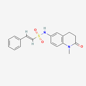 (E)-N-(1-methyl-2-oxo-1,2,3,4-tetrahydroquinolin-6-yl)-2-phenylethenesulfonamide