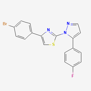 4-(4-bromophenyl)-2-[5-(4-fluorophenyl)-1H-pyrazol-1-yl]-1,3-thiazole