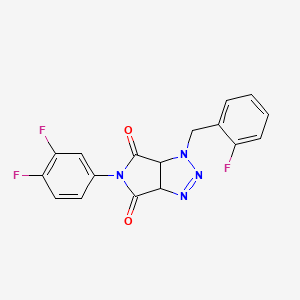 5-(3,4-difluorophenyl)-1-(2-fluorobenzyl)-1,6a-dihydropyrrolo[3,4-d][1,2,3]triazole-4,6(3aH,5H)-dione