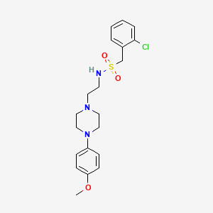 molecular formula C20H26ClN3O3S B2479346 1-(2-氯苯基)-N-(2-(4-(4-甲氧基苯基)哌啶-1-基)乙基)甲磺酰胺 CAS No. 1049436-46-5