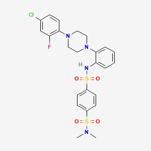 molecular formula C24H26ClFN4O4S2 B2479357 Schembl21244042 CAS No. 2171065-77-1