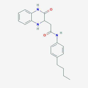 molecular formula C20H23N3O2 B2479361 N-(4-butylphenyl)-2-(3-oxo-1,2,3,4-tetrahydroquinoxalin-2-yl)acetamide CAS No. 1009580-50-0