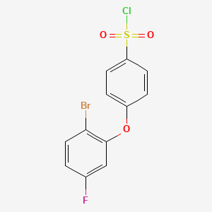 4-(2-Bromo-5-fluorophenoxy)benzene-1-sulfonyl chloride