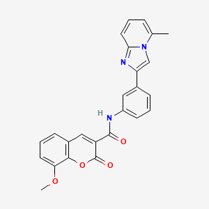 8-methoxy-N-(3-(5-methylimidazo[1,2-a]pyridin-2-yl)phenyl)-2-oxo-2H-chromene-3-carboxamide