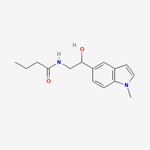 molecular formula C15H20N2O2 B2479388 N-[2-hydroxy-2-(1-methyl-1H-indol-5-yl)ethyl]butanamide CAS No. 2309573-40-6