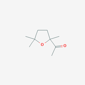 molecular formula C9H16O2 B024794 1-(2,5,5-Trimethyloxolan-2-yl)ethanone CAS No. 107146-14-5