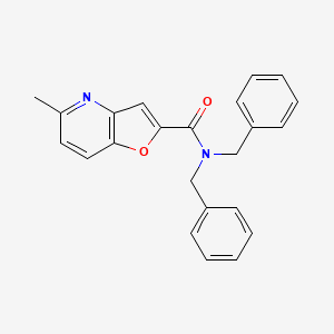 molecular formula C23H20N2O2 B2479419 N,N-二苄基-5-甲基呋罗[3,2-b]吡啶-2-基甲酰胺 CAS No. 942004-99-1
