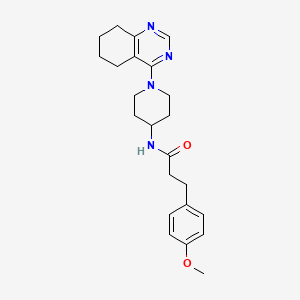 molecular formula C23H30N4O2 B2479428 3-(4-methoxyphenyl)-N-(1-(5,6,7,8-tetrahydroquinazolin-4-yl)piperidin-4-yl)propanamide CAS No. 2034409-77-1