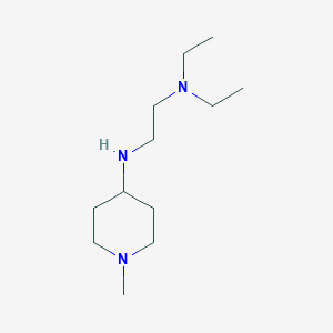 molecular formula C12H27N3 B2479474 N,N-Diethyl-N'-(1-methyl-piperidin-4-yl)-ethane-1,2-diamine CAS No. 416862-42-5