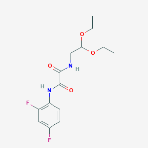 molecular formula C14H18F2N2O4 B2479573 N1-(2,2-diethoxyethyl)-N2-(2,4-difluorophenyl)oxalamide CAS No. 898357-01-2