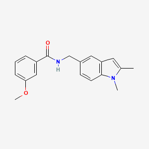 molecular formula C19H20N2O2 B2479624 N-[(1,2-dimethyl-1H-indol-5-yl)methyl]-3-methoxybenzamide CAS No. 852137-19-0