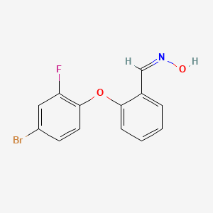 2-(4-Bromo-2-fluorophenoxy)benzenecarbaldehyde oxime