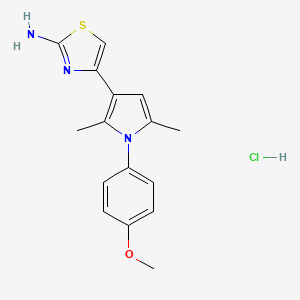 4-[1-(4-methoxyphenyl)-2,5-dimethyl-1H-pyrrol-3-yl]-1,3-thiazol-2-amine hydrochloride