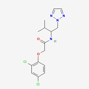 2-(2,4-dichlorophenoxy)-N-(3-methyl-1-(2H-1,2,3-triazol-2-yl)butan-2-yl)acetamide