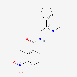 N-(2-(dimethylamino)-2-(thiophen-2-yl)ethyl)-2-methyl-3-nitrobenzamide