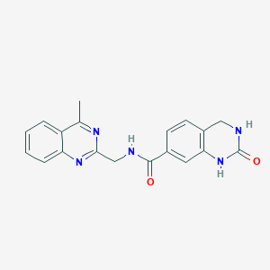 N-[(4-Methylquinazolin-2-yl)methyl]-2-oxo-3,4-dihydro-1H-quinazoline-7-carboxamide