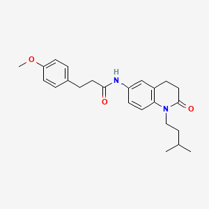 N-(1-isopentyl-2-oxo-1,2,3,4-tetrahydroquinolin-6-yl)-3-(4-methoxyphenyl)propanamide