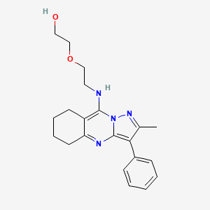 2-(2-((2-Methyl-3-phenyl-5,6,7,8-tetrahydropyrazolo[5,1-b]quinazolin-9-yl)amino)ethoxy)ethanol