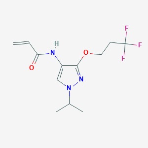 N-[1-Propan-2-yl-3-(3,3,3-trifluoropropoxy)pyrazol-4-yl]prop-2-enamide