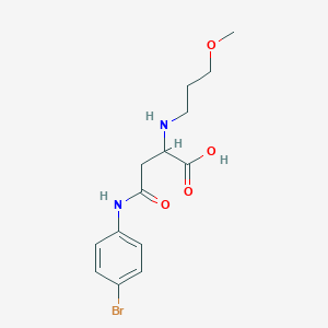 4-((4-Bromophenyl)amino)-2-((3-methoxypropyl)amino)-4-oxobutanoic acid