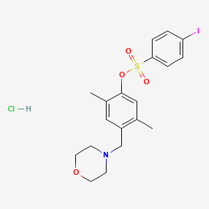2,5-Dimethyl-4-(morpholinomethyl)phenyl 4-iodobenzenesulfonate hydrochloride
