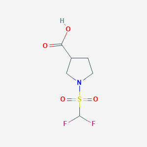1-(Difluoromethylsulfonyl)pyrrolidine-3-carboxylic acid