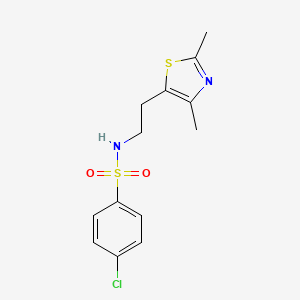 4-chloro-N-(2-(2,4-dimethylthiazol-5-yl)ethyl)benzenesulfonamide