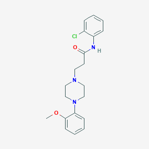 molecular formula C20H24ClN3O2 B247971 N-(2-chlorophenyl)-3-[4-(2-methoxyphenyl)piperazin-1-yl]propanamide 