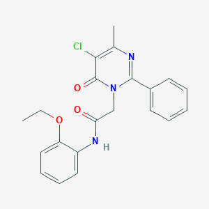 2-(5-chloro-4-methyl-6-oxo-2-phenylpyrimidin-1(6H)-yl)-N-(2-ethoxyphenyl)acetamide