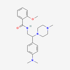 N-(2-(4-(dimethylamino)phenyl)-2-(4-methylpiperazin-1-yl)ethyl)-2-methoxybenzamide