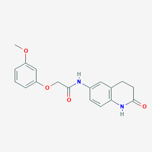 2-(3-methoxyphenoxy)-N-(2-oxo-1,2,3,4-tetrahydroquinolin-6-yl)acetamide