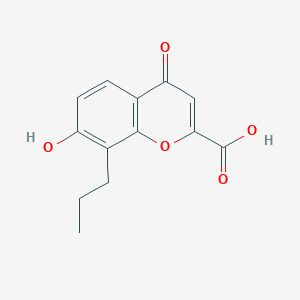 7-hydroxy-4-oxo-8-propyl-4H-chromene-2-carboxylic acid