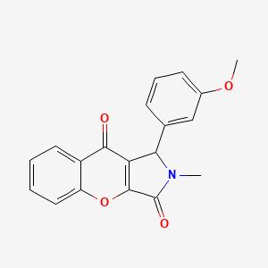 1-(3-Methoxyphenyl)-2-methyl-1,2-dihydrochromeno[2,3-c]pyrrole-3,9-dione