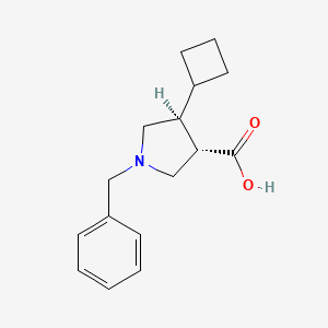 (3S,4S)-1-Benzyl-4-cyclobutylpyrrolidine-3-carboxylic acid