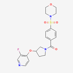 [3-(3-Fluoropyridin-4-yl)oxypyrrolidin-1-yl]-(4-morpholin-4-ylsulfonylphenyl)methanone