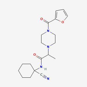 N-(1-cyanocyclohexyl)-2-[4-(furan-2-carbonyl)piperazin-1-yl]propanamide