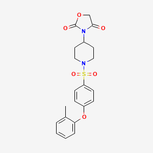 3-(1-((4-(o-Tolyloxy)phenyl)sulfonyl)piperidin-4-yl)oxazolidine-2,4-dione