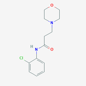 molecular formula C13H17ClN2O2 B247982 N-(2-chlorophenyl)-3-(morpholin-4-yl)propanamide 