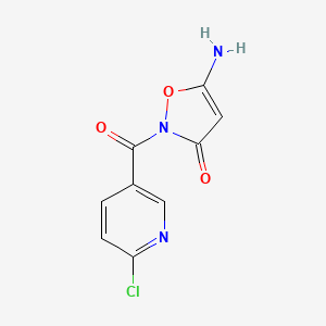 5-amino-2-[(6-chloropyridin-3-yl)carbonyl]-1,2-oxazol-3(2H)-one