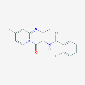 N-(2,8-dimethyl-4-oxo-4H-pyrido[1,2-a]pyrimidin-3-yl)-2-fluorobenzamide
