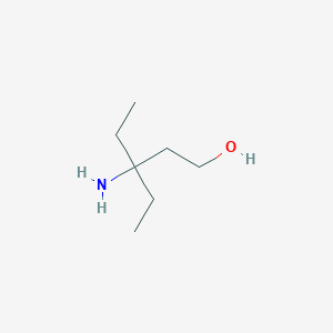 molecular formula C7H17NO B2479827 3-Amino-3-ethylpentan-1-ol CAS No. 1487552-00-0