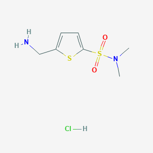 5-(aminomethyl)-N,N-dimethylthiophene-2-sulfonamide hydrochloride