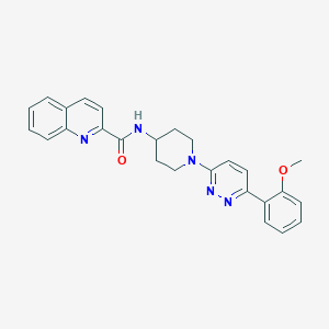 N-[1-[6-(2-Methoxyphenyl)pyridazin-3-yl]piperidin-4-yl]quinoline-2-carboxamide